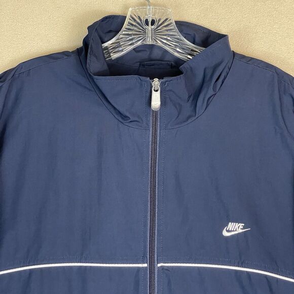 Nike Sportswear Jacket Mens XXL Blue Vintage Track Suit Full Zip Jacket Y2K - Picture 2 of 14